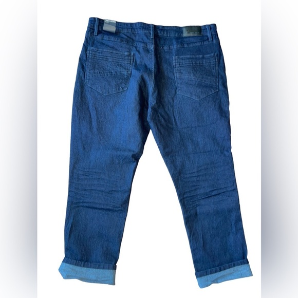 NWT- Fried Denim cropped cult cuff Jeans. size 40 X 31 new-old stock - Picture 2 of 8